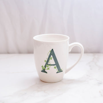 MUG LETTERA 'A'- La porcellana Bianca