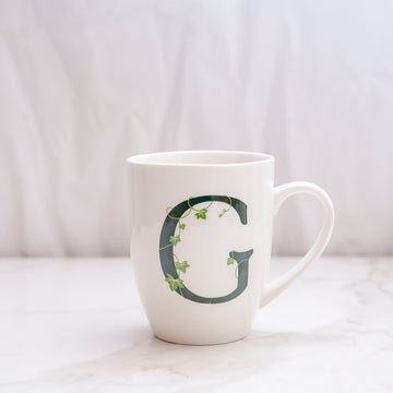 MUG LETTERA 'G'- La porcellana Bianca