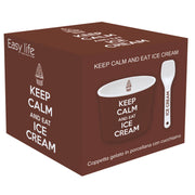 Ciotola gelato con cucchiaino in scatola BROWN-EASY LIFE