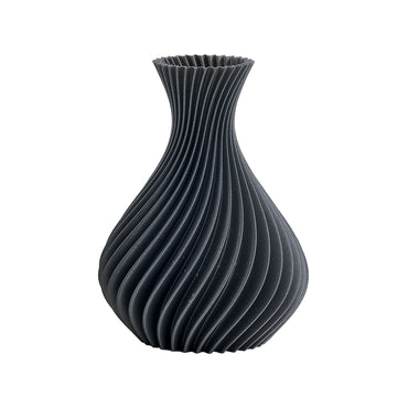 Vaso Spirale Grigio Glitter - Melaverde