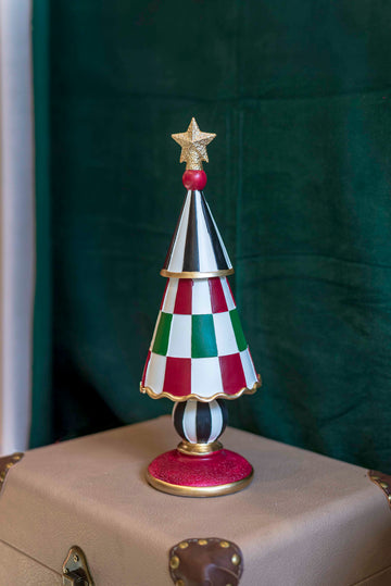 Albero di natale vintage con stella