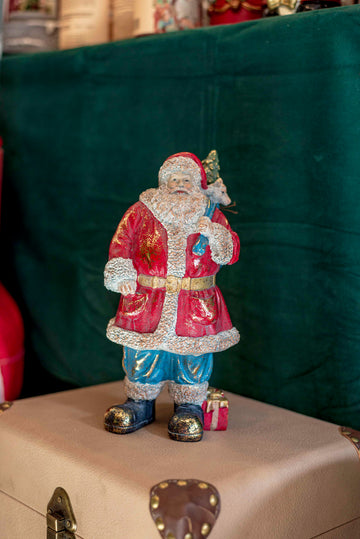 Babbo Natale vintage rosso e azzurro
